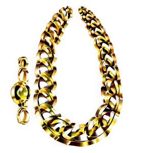 Gold Necklace C PNG Image