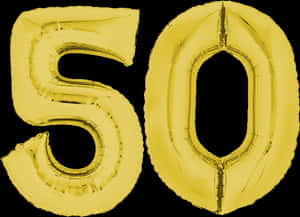 Foil Balloon 80cm Gold Lettering - Gold Number 5 Balloon PNG