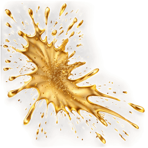 Gold Paint Splatter PNG fpl PNG image with transparent background