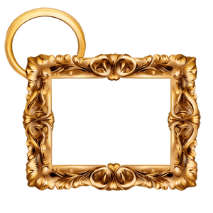 Gold Photo Frame PNG 05252024 PNG