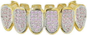 Cubic Zirconia Gold Teeth, HD Png Download PNG image with transparent background
