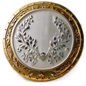 Gold Plate C PNG Image