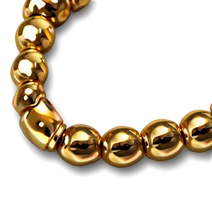 Gold Plated Beads Png 06212024 PNG Image