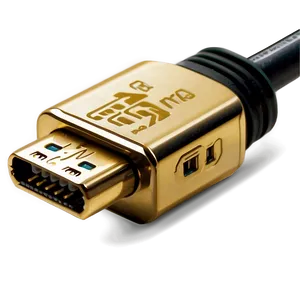 Gold-plated Hdmi Cable Png Smu27 PNG Image