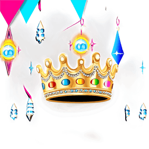 Gold Sparkle Crown PNG 06122024 PNG