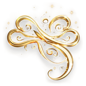 Gold Sparkle Flourish Png Msy50 PNG Image