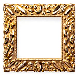 Gold Sparkle Frame PNG 06122024 PNG