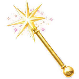 Gold Sparkle Magic Wand Png 67 PNG Image