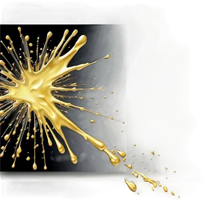 Gold Splash On Black Background Png 06282024 PNG Image