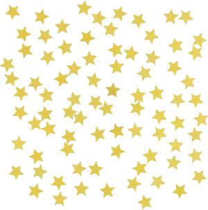 Gold Star Confettion Black Background PNG Image