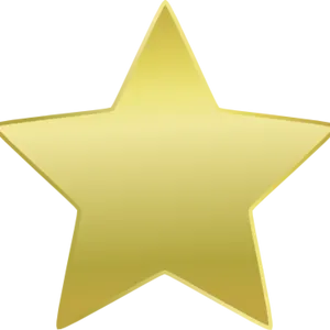 Gold Star Icon PNG Image