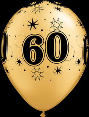 Black And Gold Balloons 60 PNG