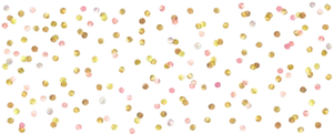 Goldand Rose Confetti Scatter PNG Image