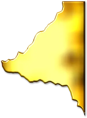 Golden Abstract Edge Design PNG Image