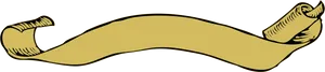 Golden Ancient Scroll Banner PNG Image