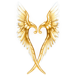 Golden Angel Wings Graphic PNG 05042024 PNG image with transparent background