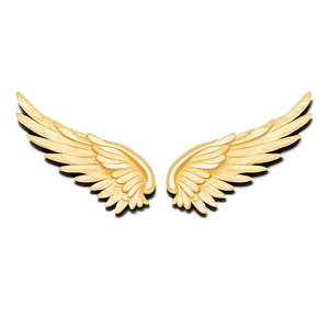 Golden Angel Wings Graphic PNG 05042024 PNG image with transparent background