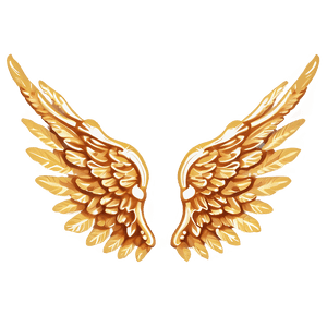 Golden Angel Wings Graphic PNG 5 PNG image with transparent background
