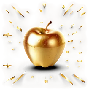 Golden Apple Background Png 11 PNG Image