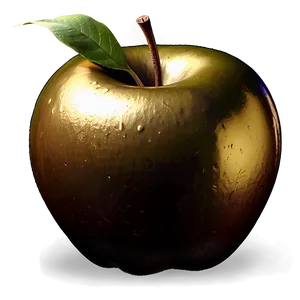 Golden Apple In Grass Png Hvb PNG Image