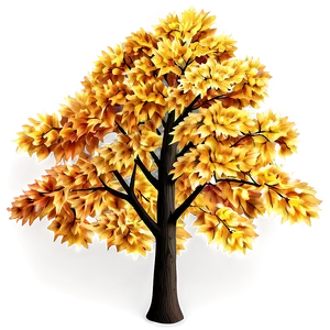 Golden Autumn Tree Png 56 PNG Image