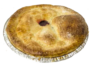 Golden Baked Fruit Pie PNG Image