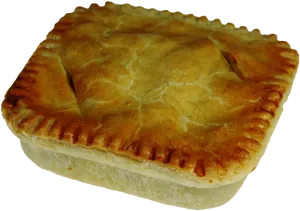 Golden Baked Rectangular Pie.png PNG Image