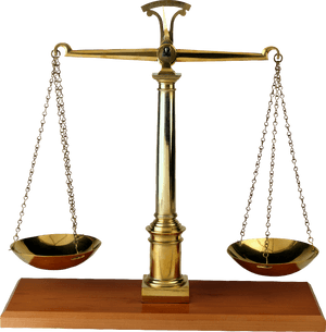 Balance Scale Png - Weighing Scale Of Justice, Transparent Png PNG