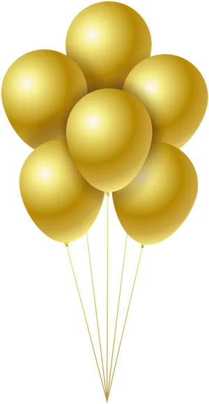 Golden Balloons Cluster.jpg PNG Image