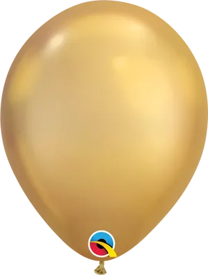 Golden Balloonwith Logo Seal PNG Image