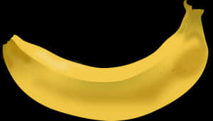 Golden Banana Black Background PNG image with transparent background