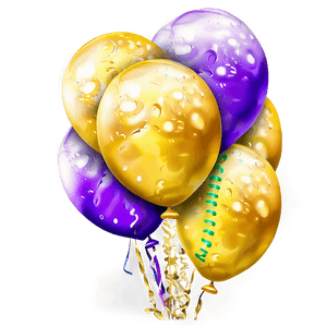 Golden Birthday Balloon PNG vvc PNG