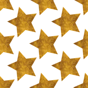 Golden Black Star Pattern PNG Image