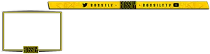 Golden Bossly_ Stream Overlay PNG Image