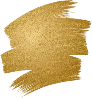 Golden Brush Strokes Texture PNG Image