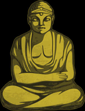 Golden_ Buddha_ Illustration.png PNG image with transparent background