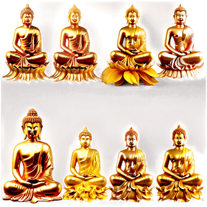 Golden Buddha PNG 6 PNG with transparent background