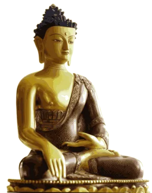 Golden_ Buddha_ Statue PNG Image