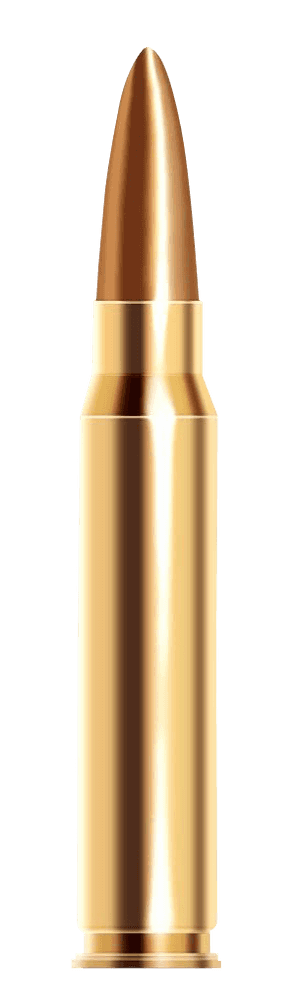 Golden Bullet Isolatedon Background PNG with transparent background