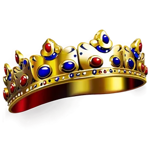 Golden Cartoon Crown Png Dnd52 PNG Image