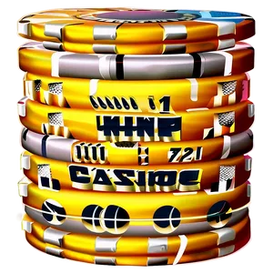 Golden Casino Chips Png Htw26 PNG Image