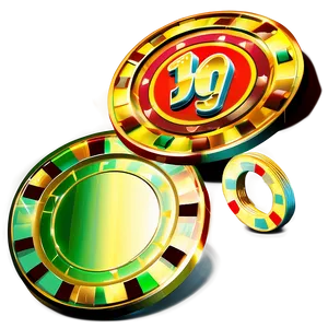 Golden Casino Chips Png Nif PNG Image