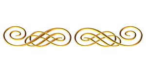 Golden Celtic Knot Design PNG Image