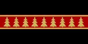Golden Christmas Trees Pattern PNG image with transparent background