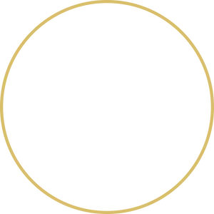 Golden Circle Outlineon Black Background PNG Image