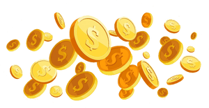 Golden Coins Png Transparent Image - Coins Png, Png Download PNG with transparent background