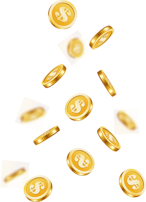 Gold Coin Effect Png, Transparent Png PNG with transparent background