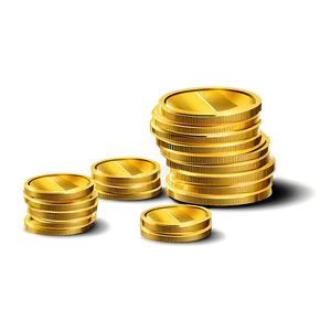 Golden Coins Money Vector Png 06262024 PNG Image