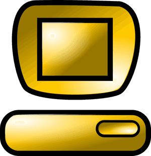 Gold Computer Icon Transparent, HD Png Download PNG image with transparent background