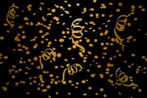 Gold Confetti Golden Free Picture - Happy Birthday Angela, HD Png Download PNG
